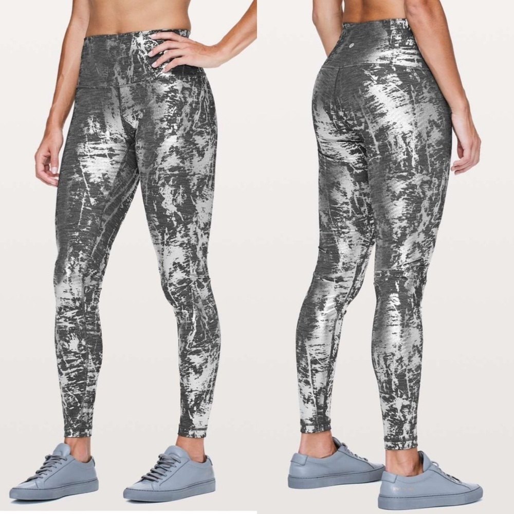 Lululemon Wunder Under Hi-Rise Tight Brindle Foil 28" Leggings W5BIHS Size 6